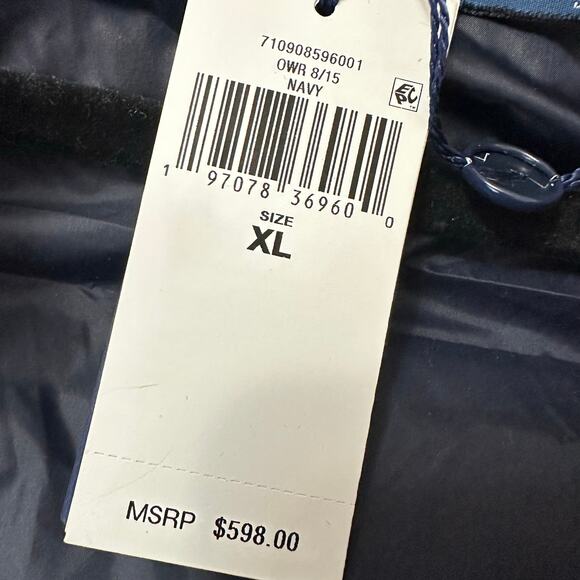 Polo Ralph Lauren The Decker Navy Wool Down Puffer Jacket Coat Sz XL NWT $598 - Picture 6 of 9